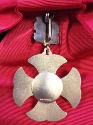 Grand Cross: Badge. Reverse