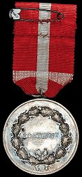 Medal of Merit in Silver, Reverse Medal of Merit in Silver, Reverse