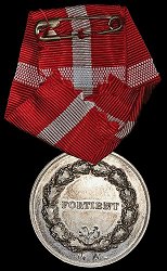 Medal of Merit in Silver, Reverse Medal of Merit in Silver, Reverse