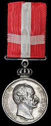 Royal Medal of Recompense in Silver with Crown, Obverse Royal Medal of Recompense in Silver with Crown, Obverse