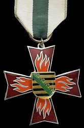 Fire Service Decoration on Ribbon Silver, Obverse