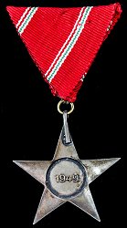 Medal of Merit in Silver, Reverse Medal of Merit in Silver, Reverse