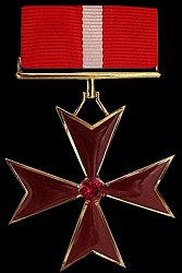 Department of Correctional Services Cross for Valour, Ruby, Obverse