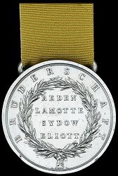 Eliott's Medal, Reverse